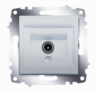 Механизм розетки TV Cosmo без потерь с экранированием алюм. ABB 619-011000-274