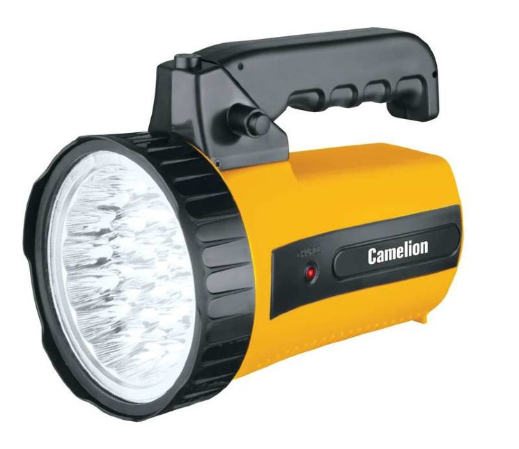 Фонарь аккумуляторный 35LED 29315 аккум. 6В 4А.ч 220В пластик. желт. (кор.) Camelion 10469