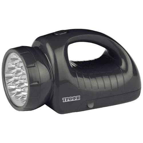 Фонарь-прожектор аккумуляторный TSP12 12 + 18LED аккум. 4В 1.8А.ч ЗУ 220В (картон. упак.) Трофи C0045551