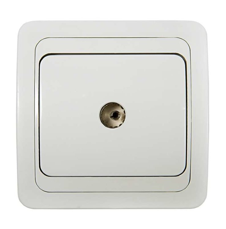 Розетка TV СП Classico 2027 16А IP20 бел. ASD / IN HOME 4690612000411