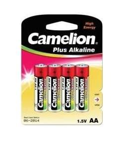 Элемент питания алкалиновый AA/LR6 1.5В Plus Alkaline LR6-BP4 (блист.4шт) Camelion 7370
