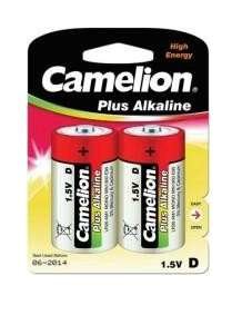 Элемент питания алкалиновый D/LR20 1.5В Plus Alkaline LR20-BP2 BL-2 (блист.2шт) Camelion 1654