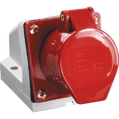 Розетка ОП 32А 380В 3P+PЕ ССИ-124 IP44 IEK PSR12-032-4