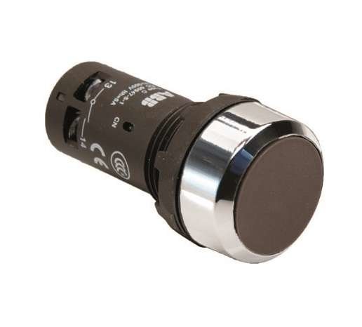 Кнопка CP1-30B-11 без фикс. 1НО+1H3 чер. ABB 1SFA619100R3076