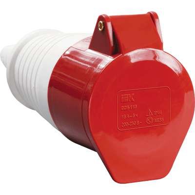 Розетка кабельная 16А 380В 3P+PЕ ССИ-214 IP44 IEK PSR22-016-4
