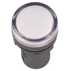 Лампа светосигнальная AD22DS d22мм 230В AC бел. IEK BLS10-ADDS-230-K01