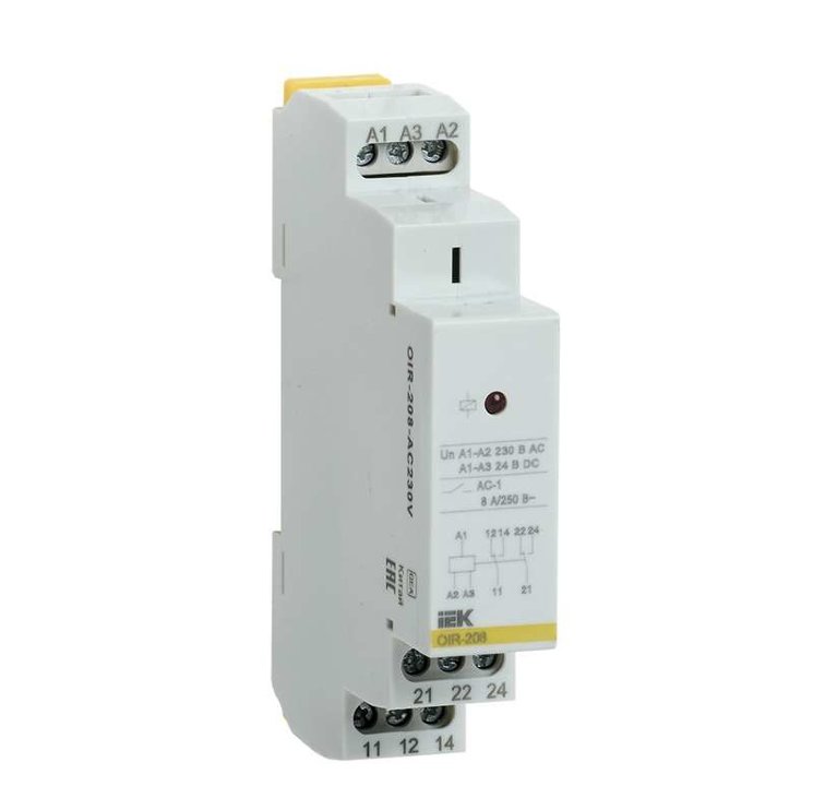 Реле промежуточное OIR 2 конт. (8А) 230В AC ИЭК OIR-208-AC230V