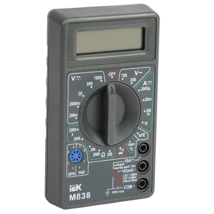 Мультиметр цифровой Universal M838 IEK TMD-2S-838