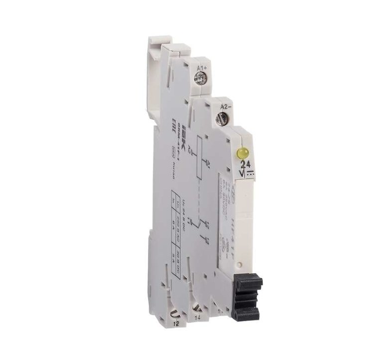 Реле интерфейсное ORM 1 1NO+1NC 24В DC ИЭК ORM-41F-1