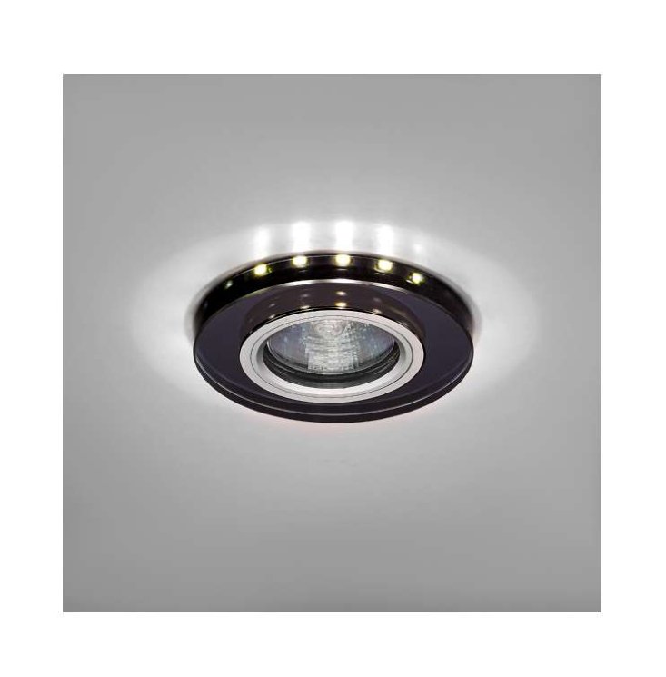 Светильник Bohemia LED 51 6 71 декор. гладк. стекло со светодиод. подсвет. MR 16 черн. ИТАЛМАК IT8700
