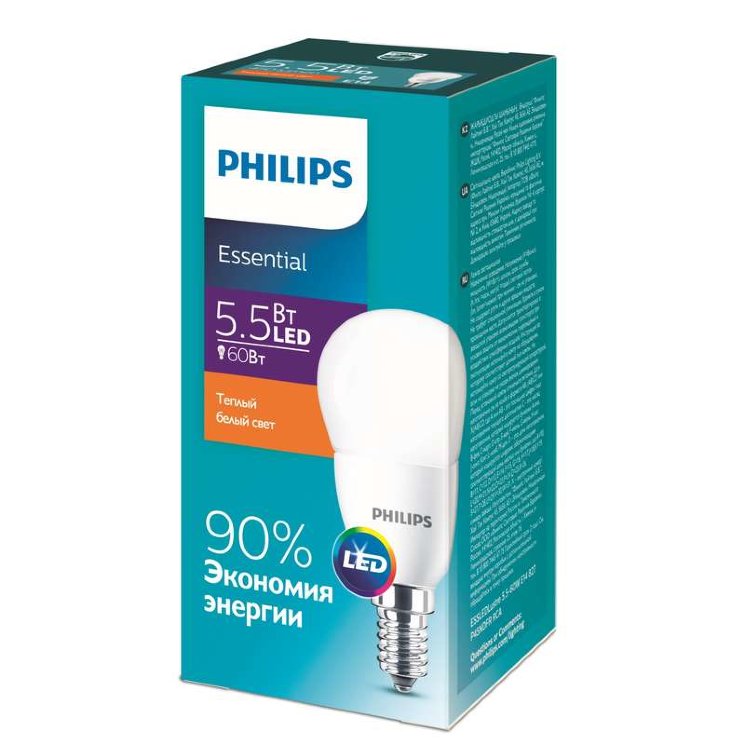 Лампа ESSLEDLustre 5.5-60Вт E14 827 P45ND RCA Philips 929001960107 / 871869961443000