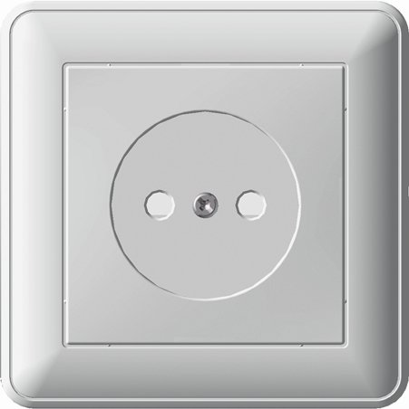 Розетка 1-м СП W59 16А IP20 без заземл. защ. шторки сл. кость SE RS16-151-28