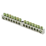 Шина PEN "ноль-земля" 6х9 14 отверст. цинк крепеж по центру PROxima EKF sn1-63-14