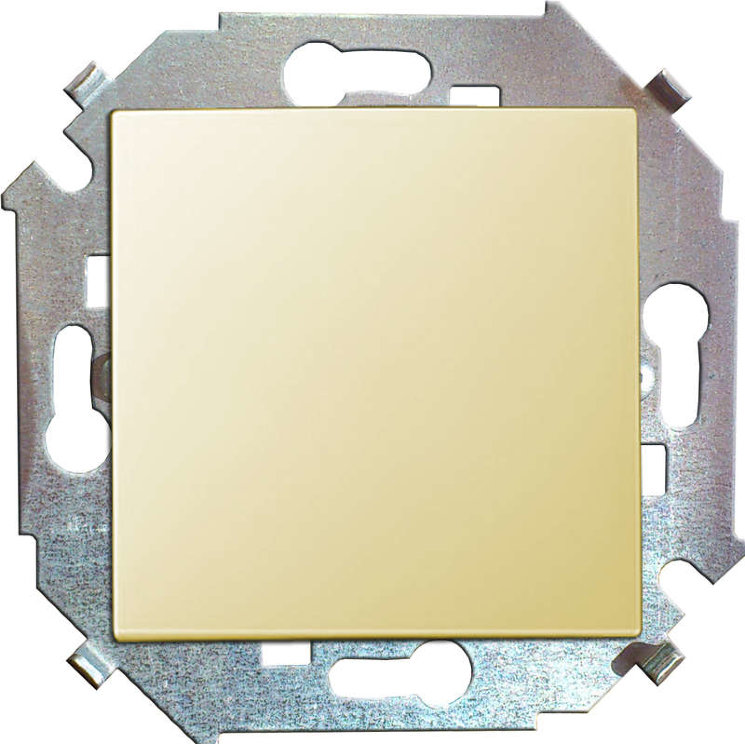 Переключатель проходной 1-кл. СП Simon 15 16А IP20 винтов. зажим механизм сл. кость Simon 1591201-031