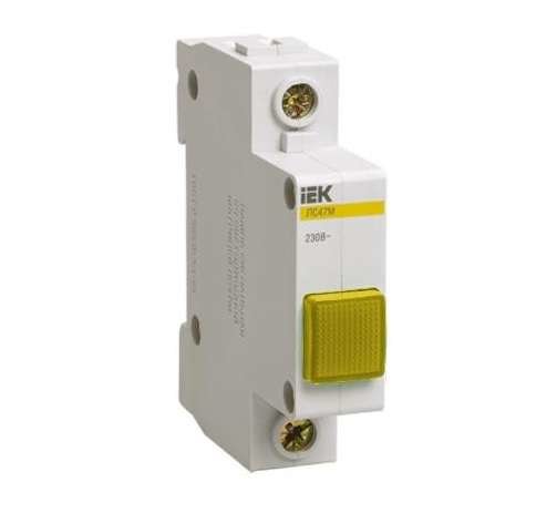Лампа сигнальная ЛС-47М желт. IEK MLS20-230-K05