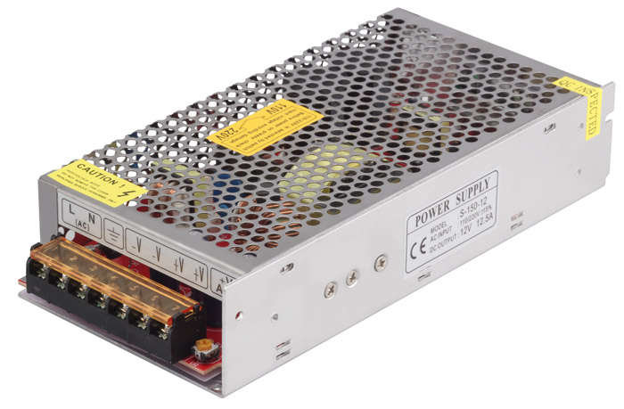 Блок питания для светодиодной ленты 150Вт 12.5А 12В IP20 BSPS метал. JazzWay 3329235A