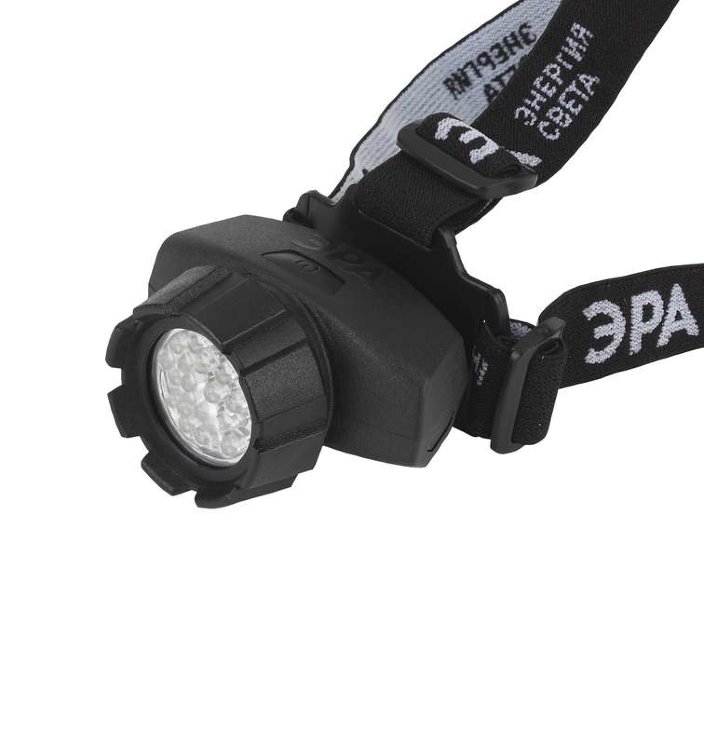 Фонарь GB-605 налобный 23хLED 3хAAA 4 реж. черн. блист. ЭРА Б0031385