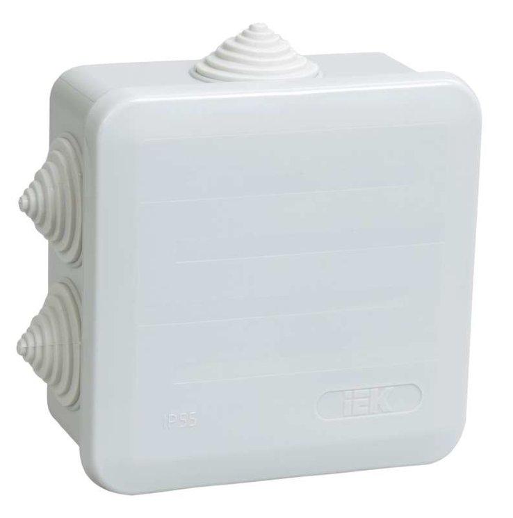 Коробка распаячная ОП 100х100х50 IP44 КМ41255 IEK UKOZ11-100-100-050-K41-44
