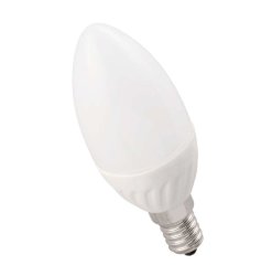 Лампа светодиодная Eco 5Вт C35 свеча 4000К нейтр. бел. E14 450лм 230-240В IEK LLE-C35-5-230-40-E14
