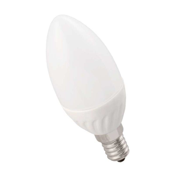 Лампа светодиодная Eco 5Вт C35 свеча 4000К нейтр. бел. E14 450лм 230-240В IEK LLE-C35-5-230-40-E14