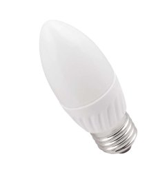 Лампа светодиодная Eco 5Вт C35 свеча 4000К нейтр. бел. E27 450лм 230-240В IEK LLE-C35-5-230-40-E27