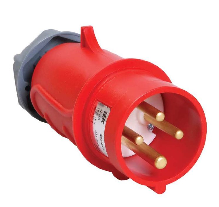 Вилка эл. каб. 16А 3P+PE 380В IP44 MAGNUM ССИ-014 IEK PSN02-016-4