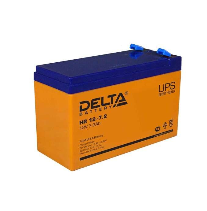 Аккумулятор UPS 12В 7.2А.ч Delta HR 12-7.2