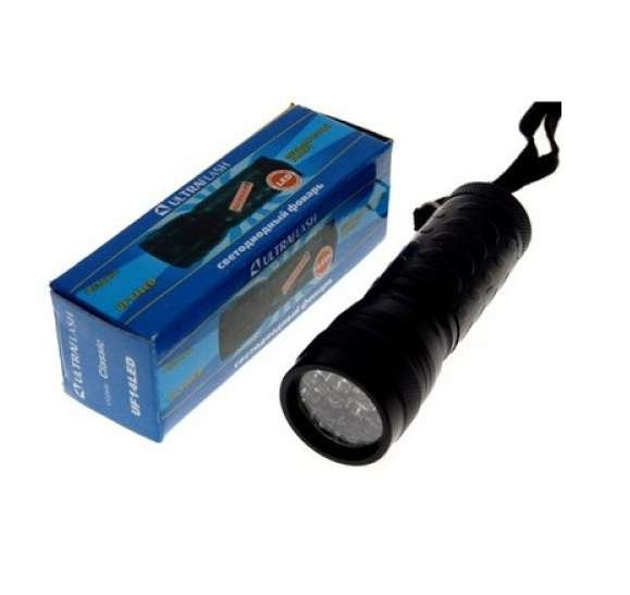 Фонарь UF14LED (3XR03 черн. 14 LED; алюм. короб) Ultraflash 7905