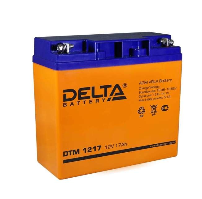 Аккумулятор UPS 12В 17А.ч Delta DTM 1217