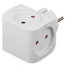 Разветвитель 4-м без заземл. 16А IP20 SP-4-W бел. Эра Б0005103