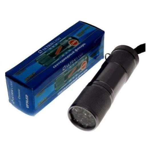 Фонарь UF9LED 3хR03 9LED алюм. металлик (короб) Ultraflash 7903