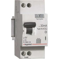 Выключатель автоматический дифференциального тока 2п (1P+N) C 25А 30мА тип AC 6кА RX3 Leg 419401