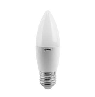 Лампа светодиодная Black 6.5Вт свеча 4100К нейтр. бел. E27 550лм GAUSS 103102207