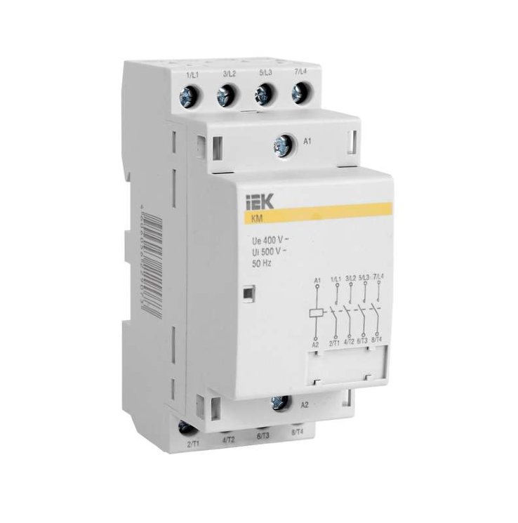 Контактор модульный КМ25-40 25А/4п 4НО 230В AC/DC ИЭК MKK20-25-40