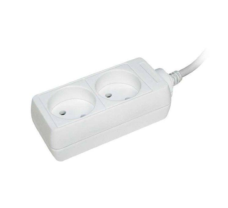 Удлинитель 2х1.5м без заземл. 10А IP20 У2 2P 250В 2х0.75 IEK WYP10-06-02-01-N