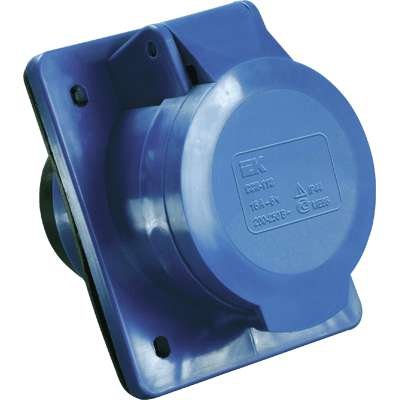 Розетка встраиваемая 16А 2P+E 220В IP44 ССИ-413 IEK PSR41-016-3
