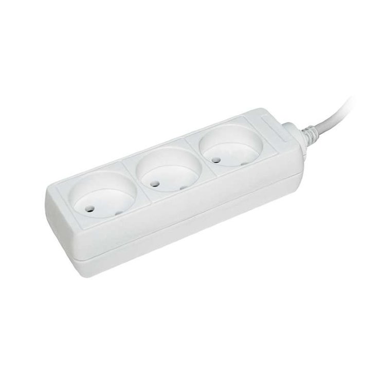 Удлинитель 3х1.5м без заземл. 10А IP20 У3 2P 250В 2х0.75 IEK WYP10-06-03-01-N