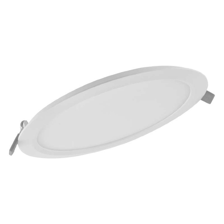 Светильник светодиодный Downlight SLIM ROUND тонкий ДВО 24Вт 4000К 1920лм IP44 ECO CLASS бел. LEDVANCE 4058075154506