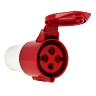 Розетка кабельная 16А 380В 3P+РЕ IP44 (214) EKF ps-214-16-380