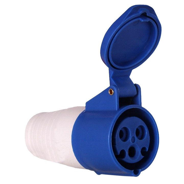 Розетка кабельная 32А 220В 2P+E IP44 (223) EKF ps-223-32-220