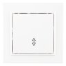 Переключатель проходной 1-кл. СП Минск 10А IP20 бел. Basic EKF ERV10-025-10