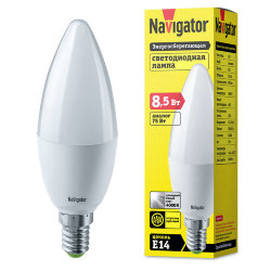 Лампа светодиодная 61 325 NLL-C37-8.5-230-4К-E14-FR Navigator 61325