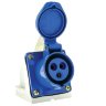 Розетка наружн. уст. 16А 220В 2P+PE IP44 (113) EKF ps-113-16-220