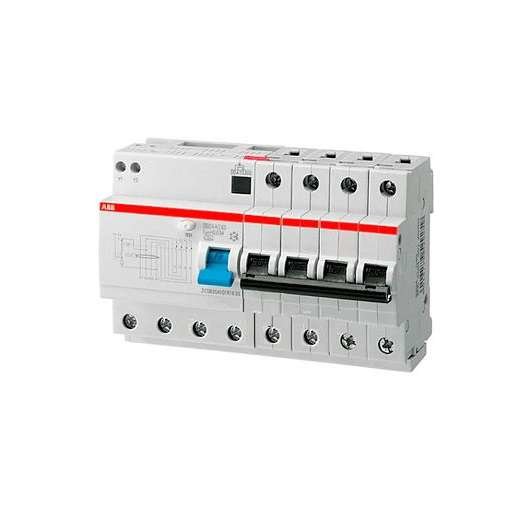 Выключатель авт. диф. тока 4п 8мод. C 63А 30мА тип AC 6кА DS204 ABB 2CSR254001R1634