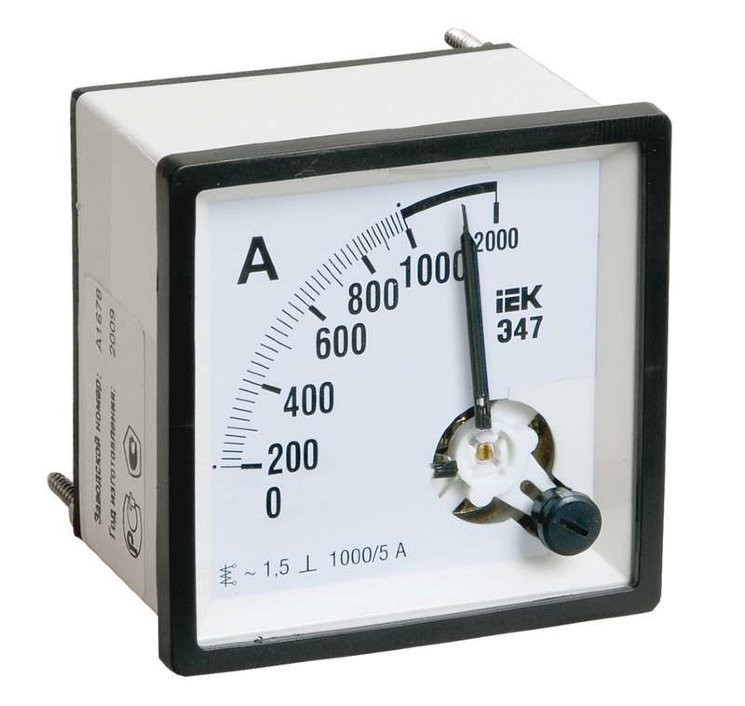 Амперметр Э47 96х96мм 50А кл. точн. 1.5 IEK IPA20-6-0050-E