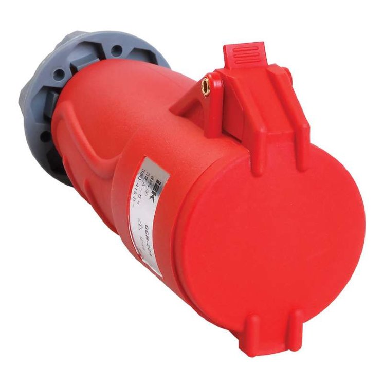 Розетка кабельная Magnum 32А 200/346-240/415В 3Р+РЕ+N 6ч ССИ-225 IP44 IEK PSN22-032-5