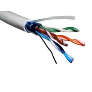 Кабель витая пара F/UTP 2х2х24AWG кат.5E solid CCA PVC сер. (м) PROCONNECT 01-0121-3