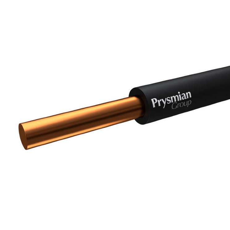Провод ПуВ 1х6 Ч 450/750В (бухта) (м) РЭК-PRYSMIAN 0401070101