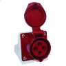 Розетка наружн. уст. 32А 380В 3P+РЕ IP44 (124) EKF ps-124-32-380