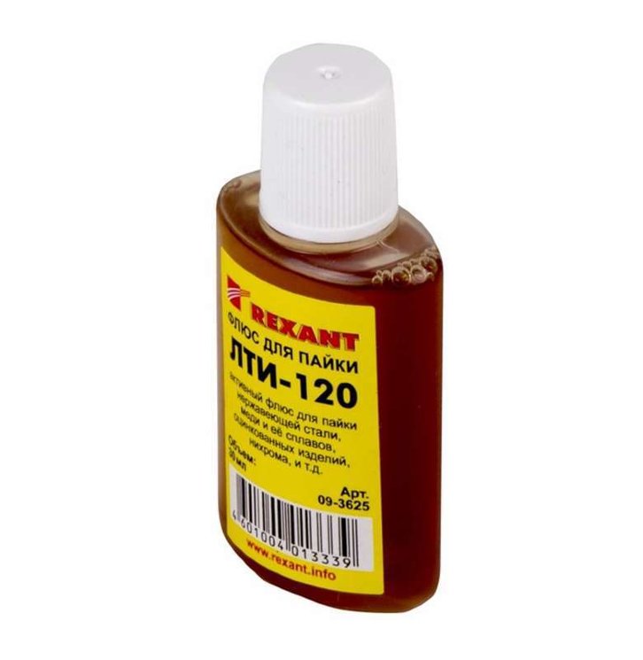 Флюс для пайки ЛТИ-120 30мл Rexant 09-3625